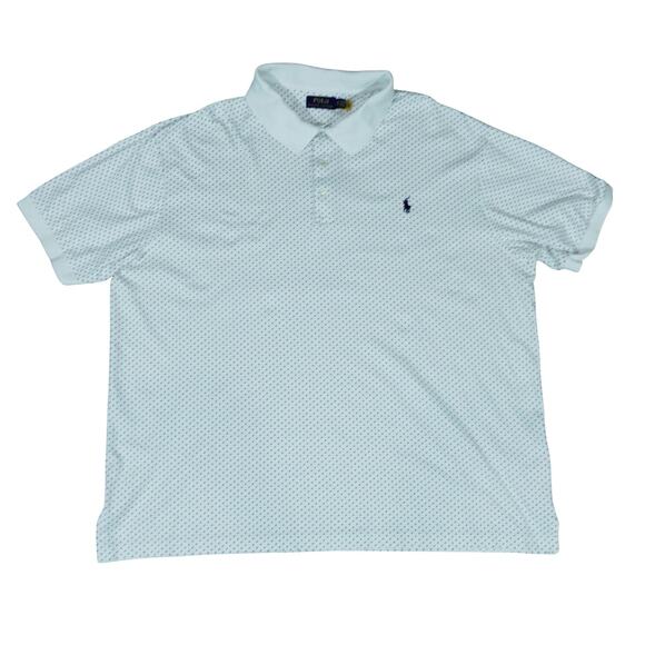 Ralph Lauren Polka Dot Geometric Golf Polo Shirt 2XB - Picture 2 of 7
